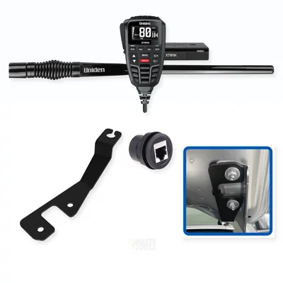 Ford Ranger Uniden XTRAK 80 5W UHF CB Radio & Antenna Integrated Install Bundle 2022-Onwards