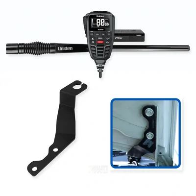 Isuzu MU-X Uniden XTRAK 80 5W UHF CB Radio & Antenna Essential Install Bundle 2013-2021
