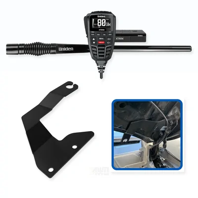 Jeep Grand Cherokee Uniden XTRAK 80 5W UHF CB Radio & Antenna Essential Install Bundle 2011-2021