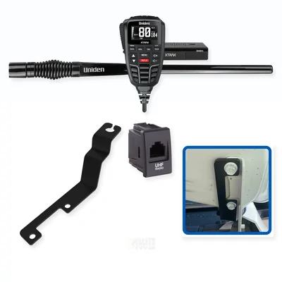Mazda BT-50 Uniden XTRAK 80 5W UHF CB Radio & Antenna Integrated Install Bundle 2020-Onwards