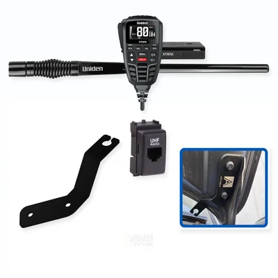 Nissan Patrol Uniden XTRAK 80 5W UHF CB Radio & Antenna Integrated Install Bundle 2013-Onwards