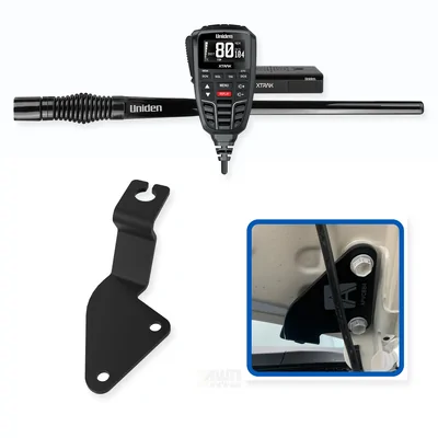 Toyota Hilux Uniden XTRAK 80 5W UHF CB Radio & Antenna Essential Install Bundle 2015-2025
