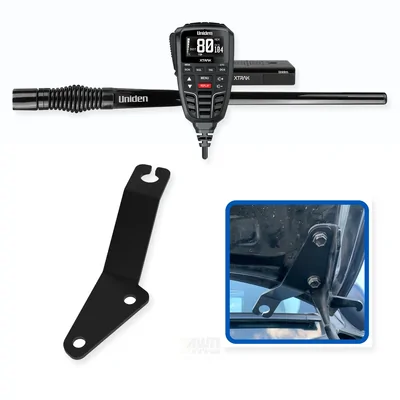 Toyota Prado 150 Series Uniden XTRAK 80 5W UHF CB Radio & Antenna Essential Install Bundle 2009-2024