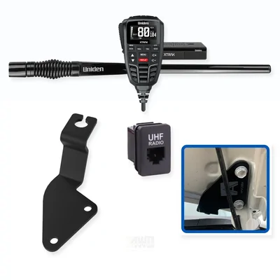 Toyota Fortuner Uniden XTRAK 80 5W UHF CB Radio & Antenna Integrated Install Bundle 2015-Onwards