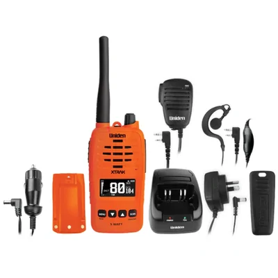 Uniden XTRAK 50-O 5-Watt Waterproof Smart UHF Handheld Radio