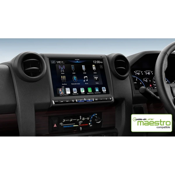 Alpine i905i-LC70 fits 70 Series Toyota Landcruiser 2010-on Wireless Apple CarPlay & Wired Android Auto